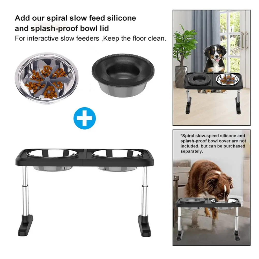 Stainless Steel Elevated Dog Feeder