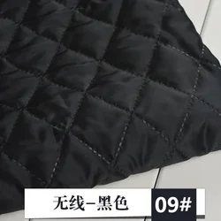 Luxurious Quilted Fabric in Rich Autumn/Winter Design - Perfect for Handmade Clothing & Crafting (Wireless - Black)