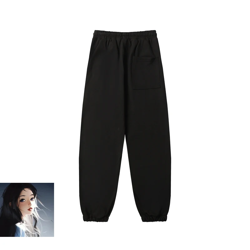 Streetwear Saint Michael Track Pants Loose Sweatpant Men Women High Quality Black Jogger Drawstring Trousers Casual Pants Kanye