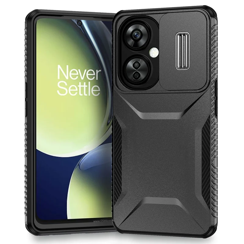 Military Antiskid Case with Camera Lens Slide Cover
