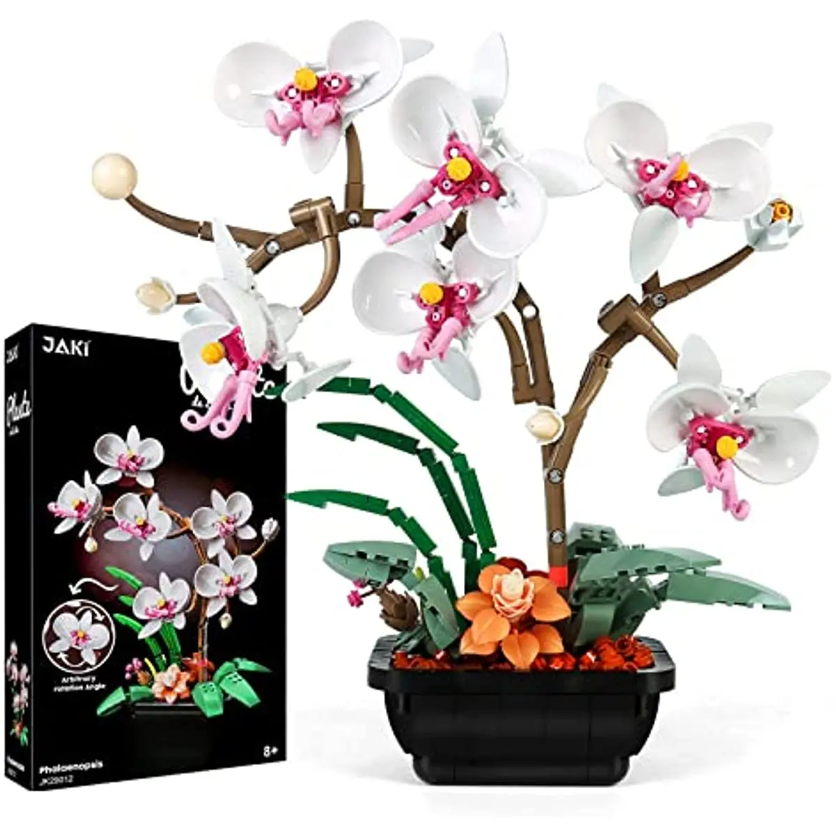 LEGO 10311 Icons Orchid Artificial Plant Building Set With Flowers & 10281 Icons Bonsai Tree Set For Adults, Home Du00e9cor DIY Projects, Relaxing Creative Activity Gift Idea, Botanical Collection