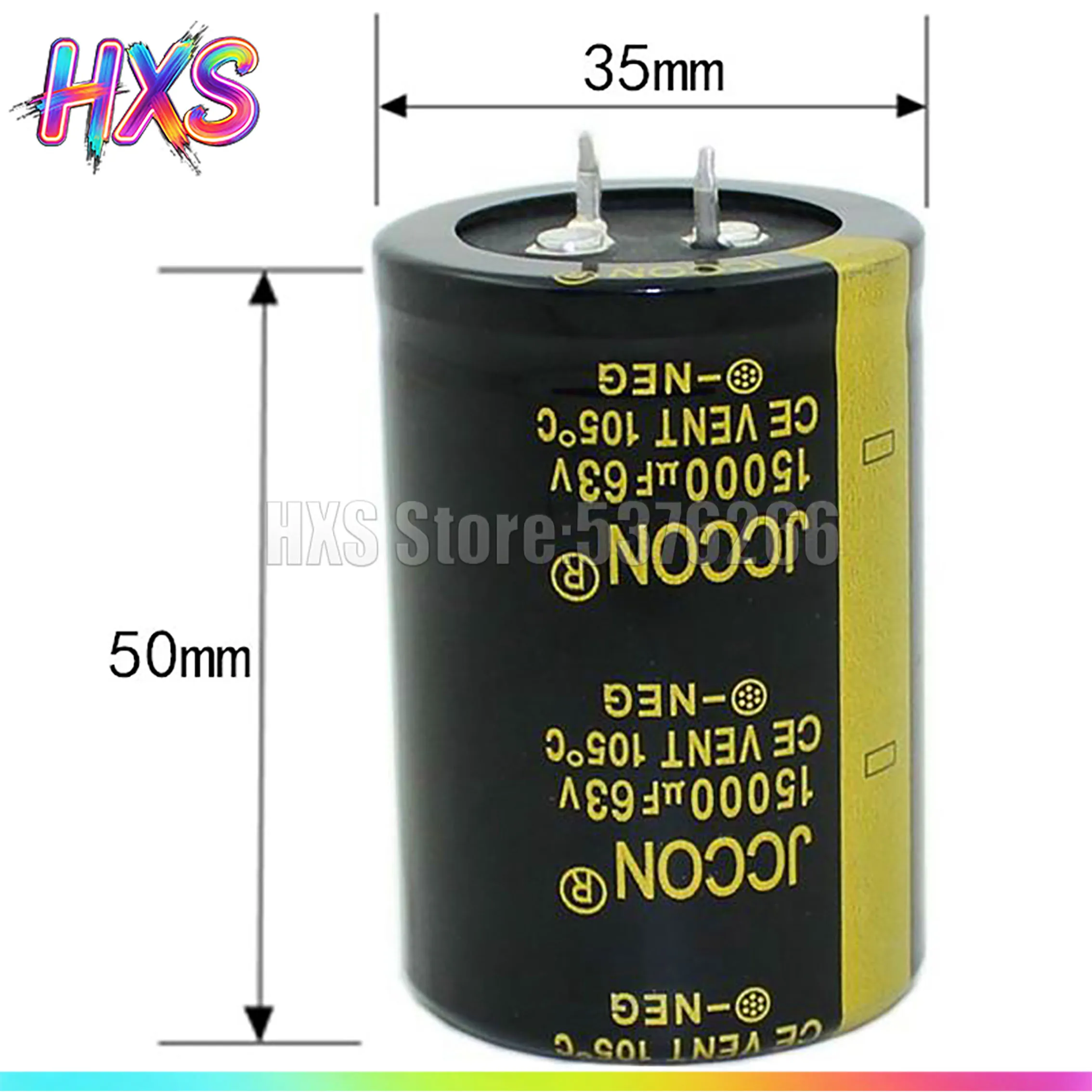 1PCS 레드 오디오 필터 50V/63V/80V/100V 10000UF 15000UF 35x60mm 35x50mm 35x70mm 35x80mm 블랙 알루미늄 전해 콘덴서