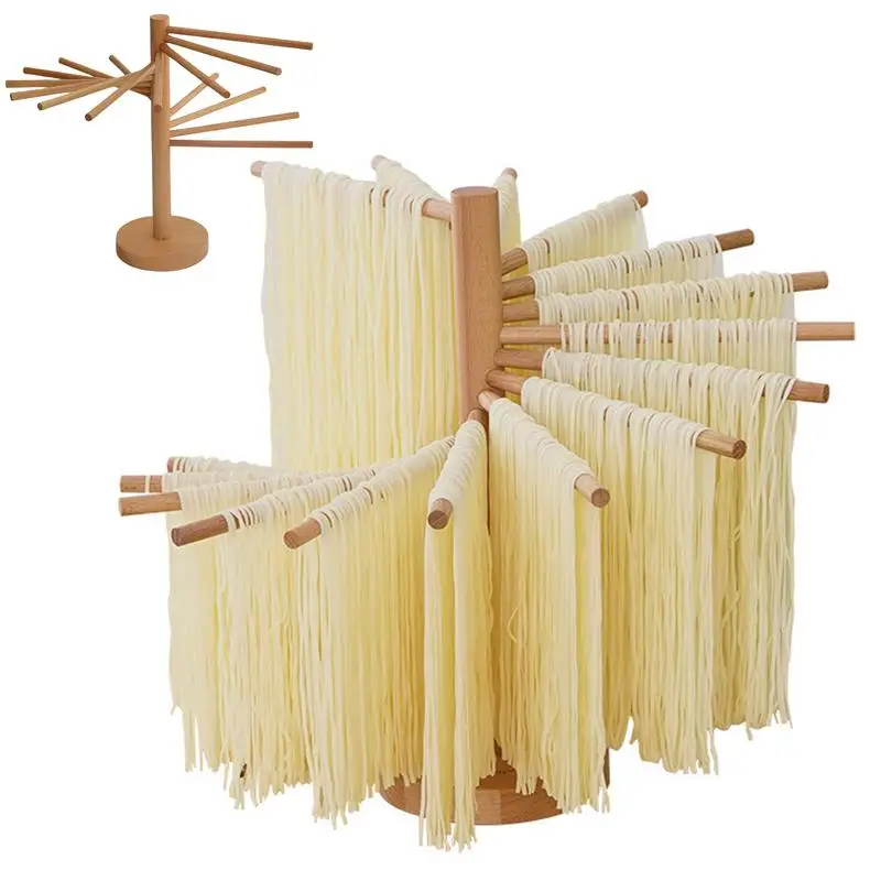 

Noodle Dryer Rack Pasta Drying Rack Spaghetti Dryer Stand Wooden Noodle Drying Rack Foldable Noodle Pasta Hanging Dryer Rack