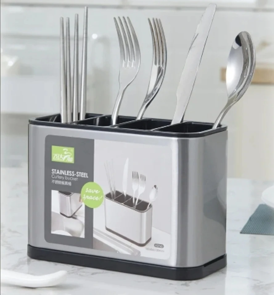 2024 tableware organizer cooking tools organizer kitchen Chopsticks knife spoon tableware Storage drain tableware storage box