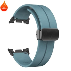 Magnetic Buckle Silicone Watch Band - Universal Fit - Galaxy Ultra (2024) (Senior blue)