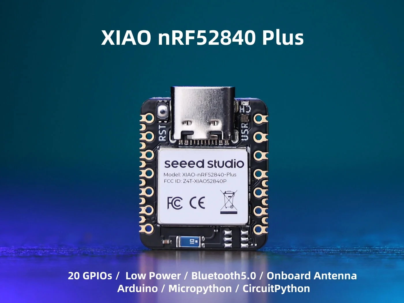 Seeed Studio XIAO nRF52840 Plus - XIAO nRF52840 Sense Plus