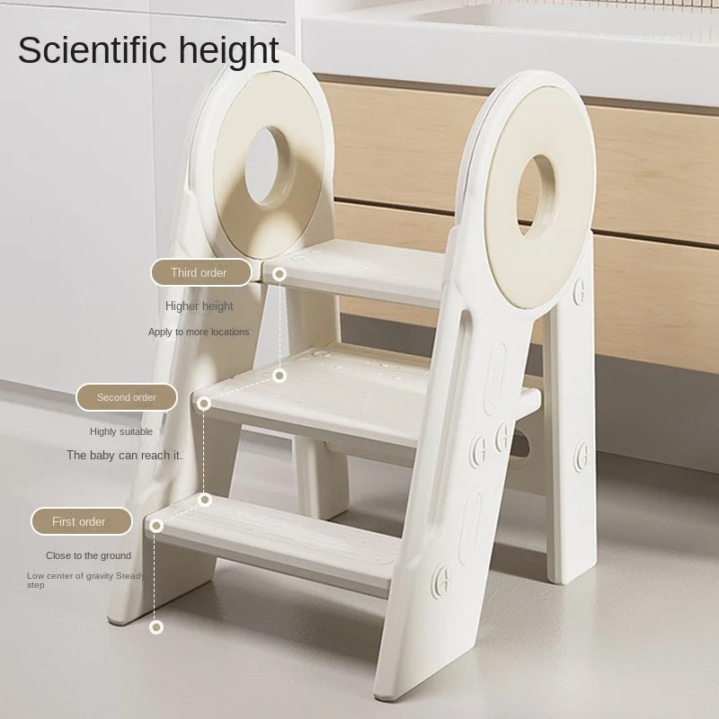 Baby Footstool Washes Hands Increases Height Pads Steps Stairs Handrails Anti Slip