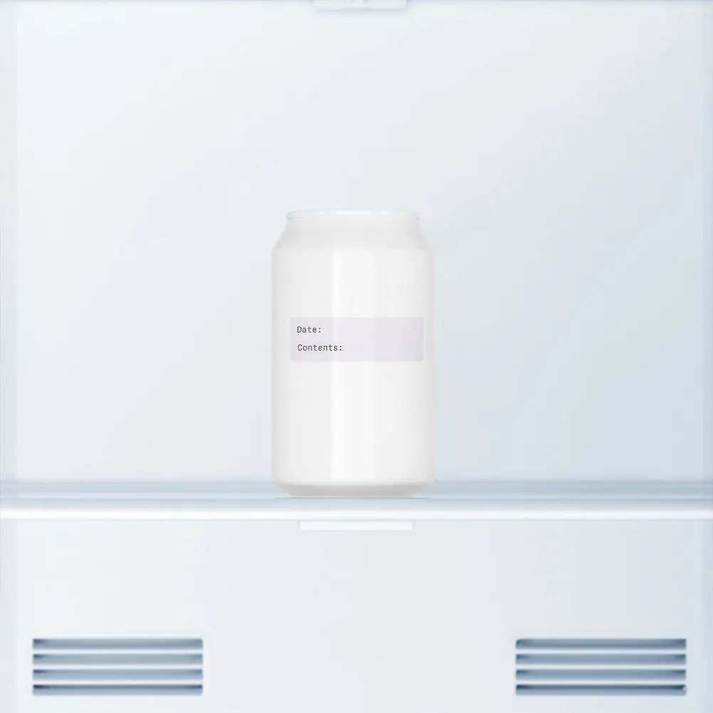 빈 식품 라벨 스티커 롤, 주방 냉동고 보관 날짜 표시 라벨, 제거 가능하고 쓰기 가능한 용기용 노트 라벨