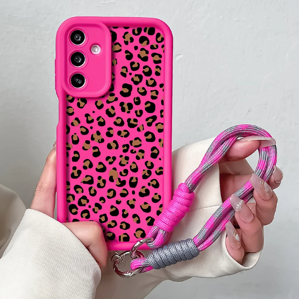 Leopard Print Lanyard Case - Elegant and Durable Design