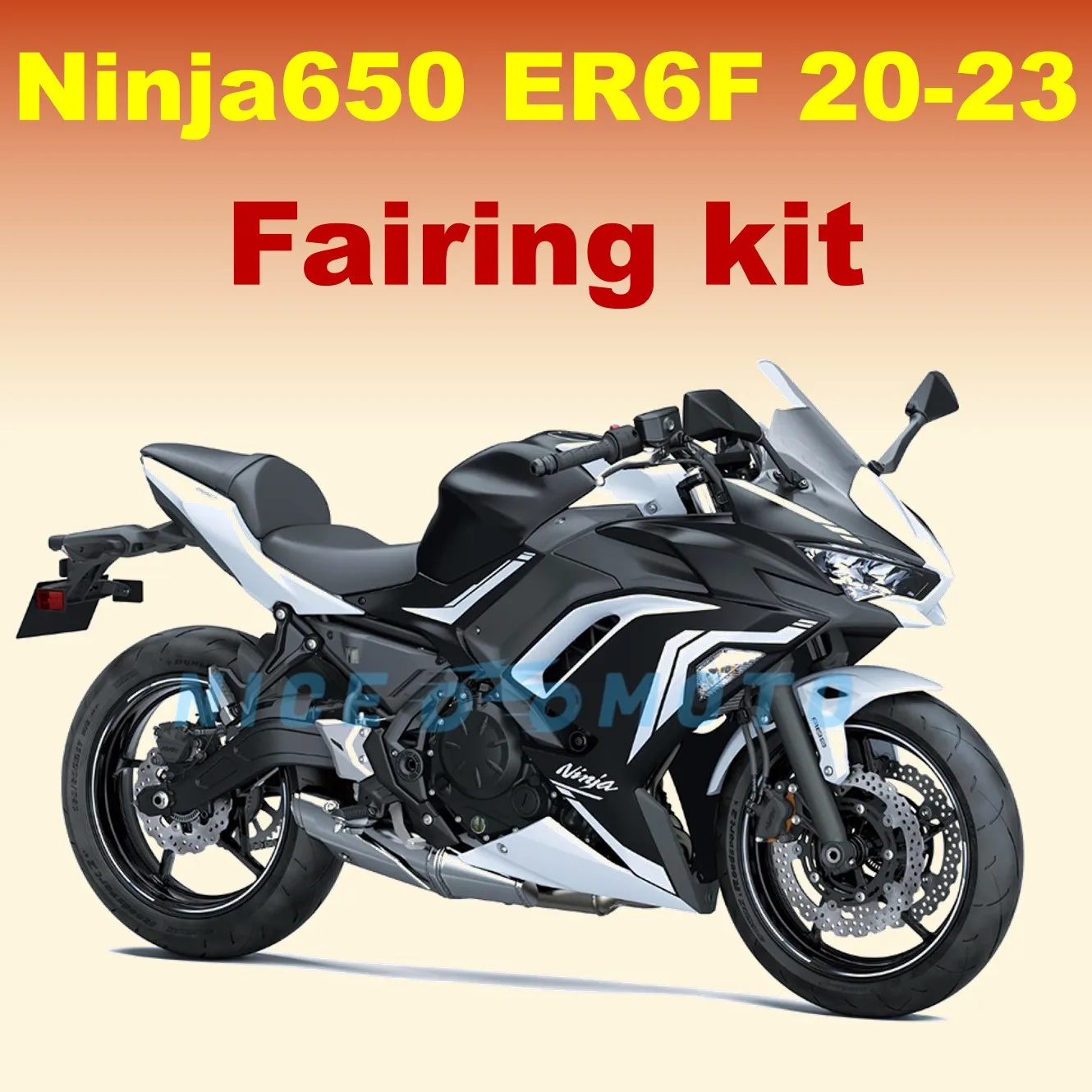 

New ABS Motorcycle Injection Full Bodywork Protection For NINJA650 ER6F ER-6F 650R 2020 2021 2022 2023 Silvery Fairing Kit