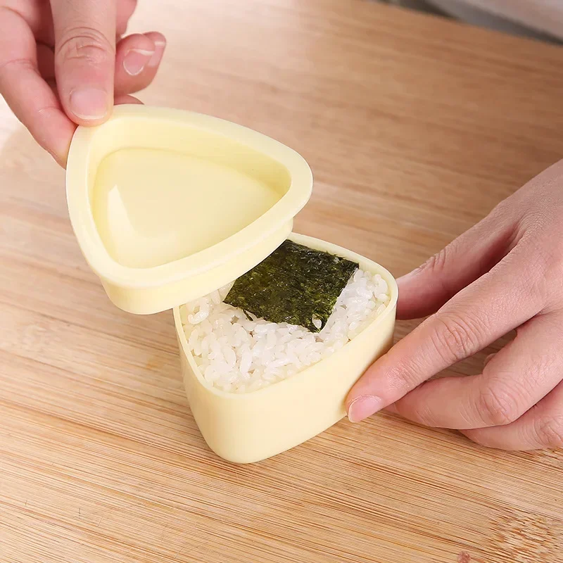 2PCS New DIY Sushi Mold Onigiri Rice Ball Food Press Triangular Sushi Maker Mold Japanese Home Kitchen Bento Accessories Tools