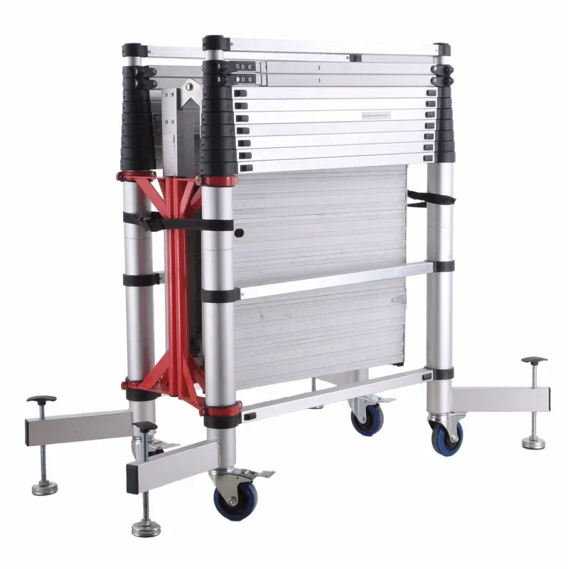 Climbing Mobile Telescopic Scaffold Aluminum  Tower Easy Move Tools 2