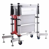 Climbing Mobile Telescopic Scaffold Aluminum  Tower Easy Move Tools 2