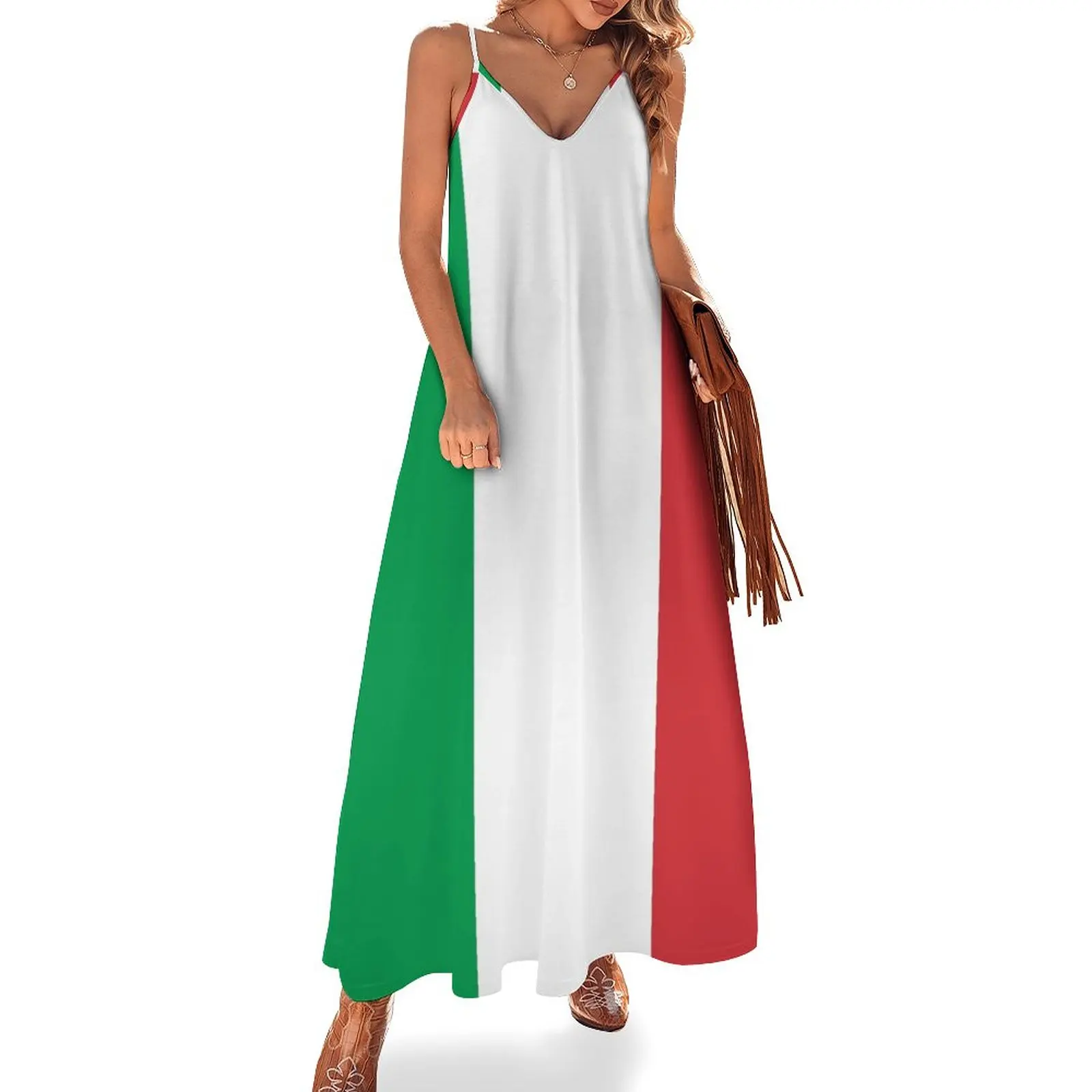 

Flag of Italy - Italian Flag Sleeveless Dress clothes dresses with long sleeves Women's summer skirt