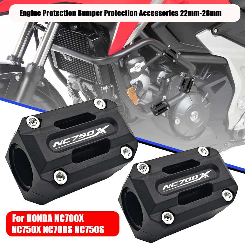 Для HONDA NC700X NC750X 2012-2024 NC700S NC750S NC 750X 700X 750S 700S Защита двигателя бампер Защита аксессуаров 22 мм-28 мм