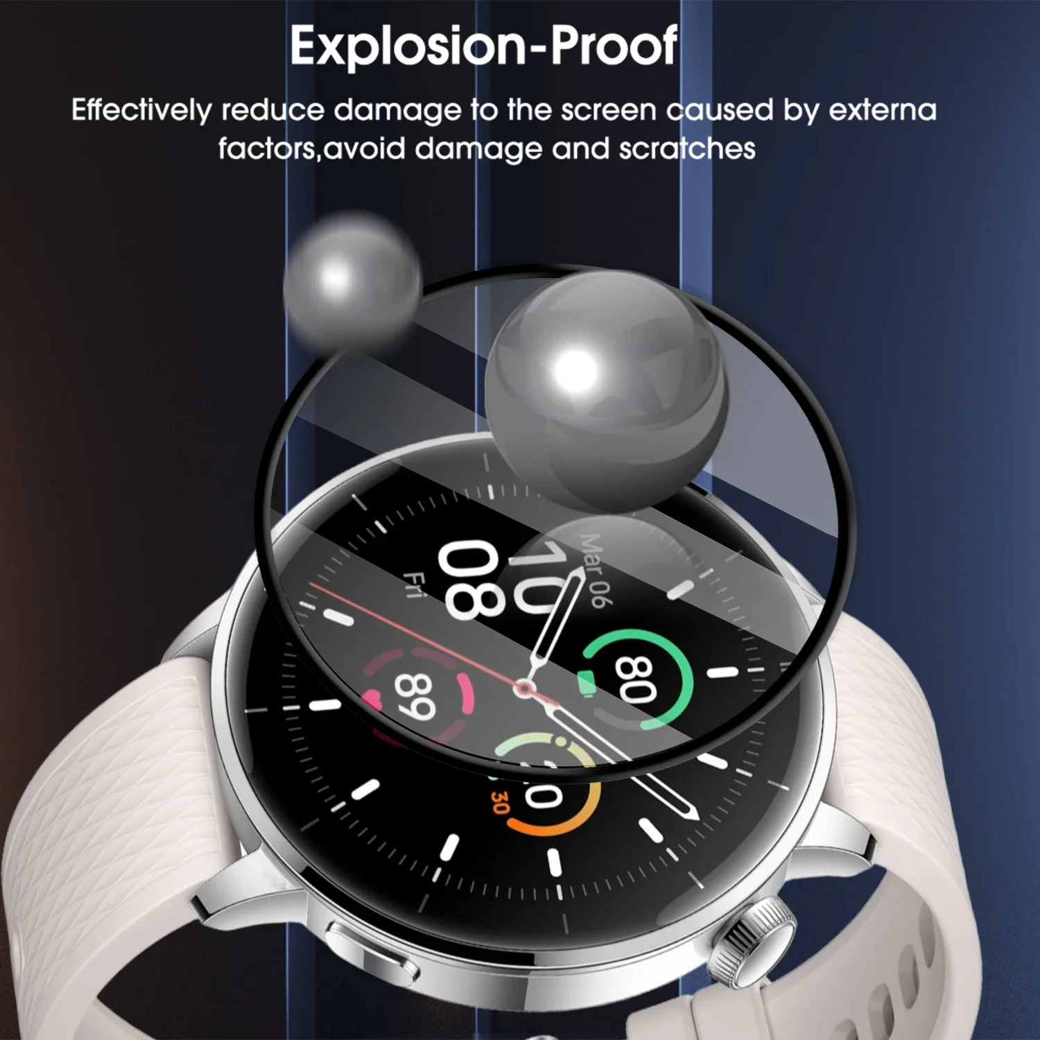 For OnePlus Watch3 41MM 3D Coverage Screen Protector Full Curved Protective SmartWatch Film Cover For OnePlus Watch 3 41MM