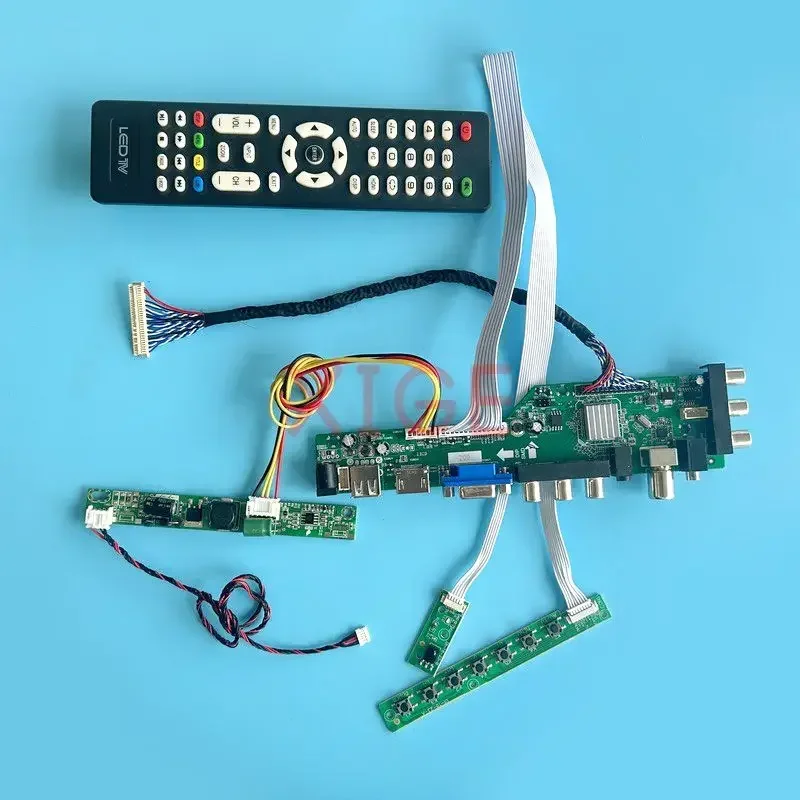 

Плата драйвера ЖК-дисплея для MV270FHM M270HCJ M270HGE M270HW02, AV + USB + DHMI + VGA 1920*1080 30-контактный LVDS цифровой сигнал DVB, комплект дисплея 27 дюймов