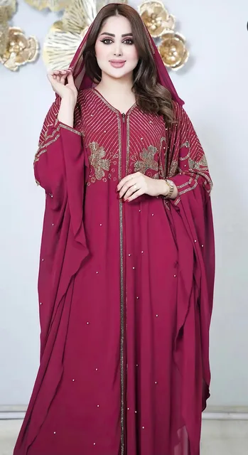 Robe Orientale Femme Abaya Dubai Caftan Marocain Luxe Pour Cérémonie