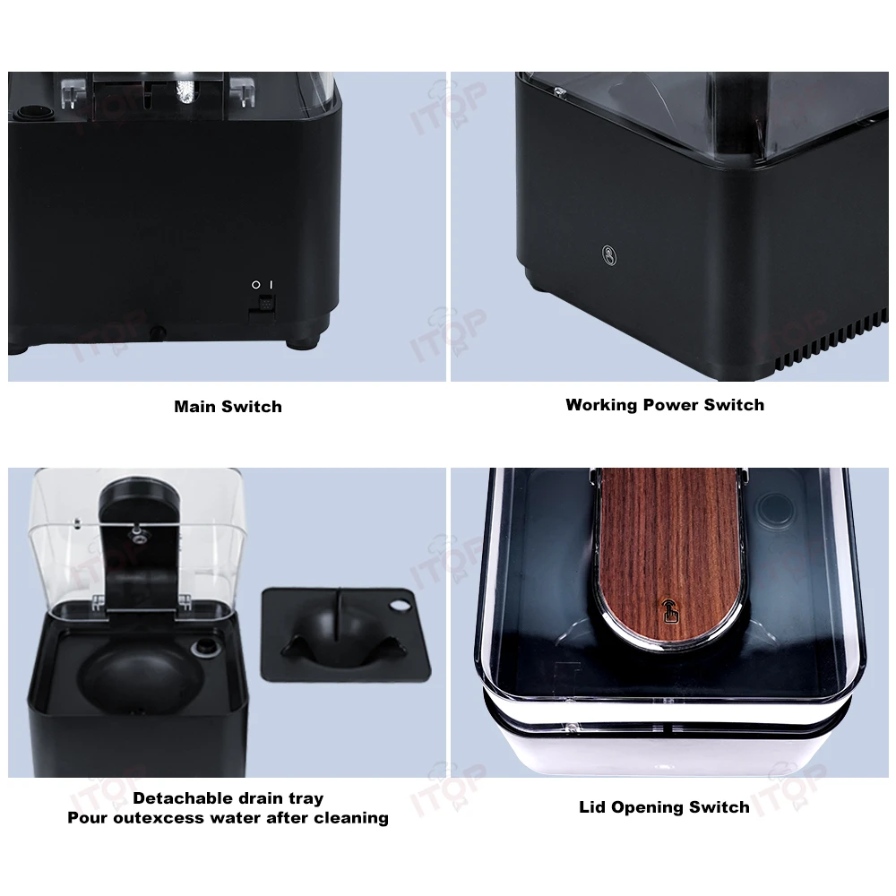 ITOP HTCC Commercial Teacup Cleaner with High-Temperature Steam 150°C Food-Grade Materials Compatible with Various Cup Shapes 4