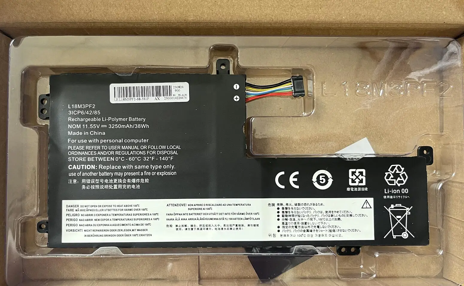 Bateria do Portátil Lenovo Ideapad L18m3pf2 L18l3pf1 L18c3pf2 L18d3pf1 S54015 L340-17irh 17api 17iwl Xiaoxin - Imagem 6