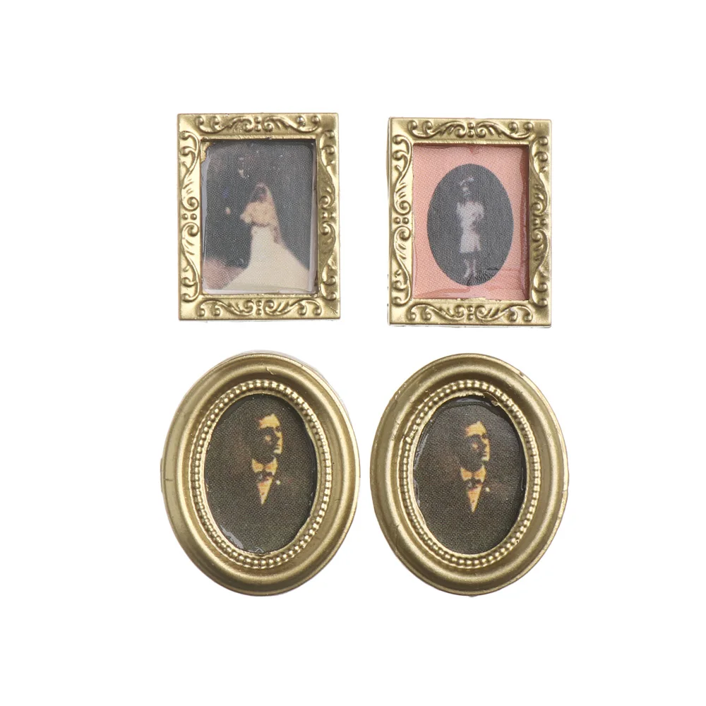Vintage Miniature Oil Painting Dollhouse Wall Art Decor