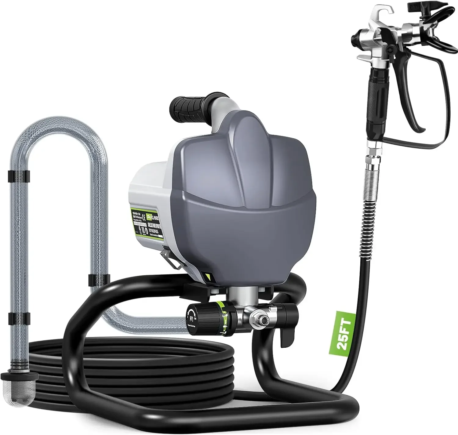 PHALANX Airless Paint Sprayer, 7/8HP 780W High Efficiency Airless Stand Sprayer, 3000PSI Electric Paint Sprayer with Cleaning Ki