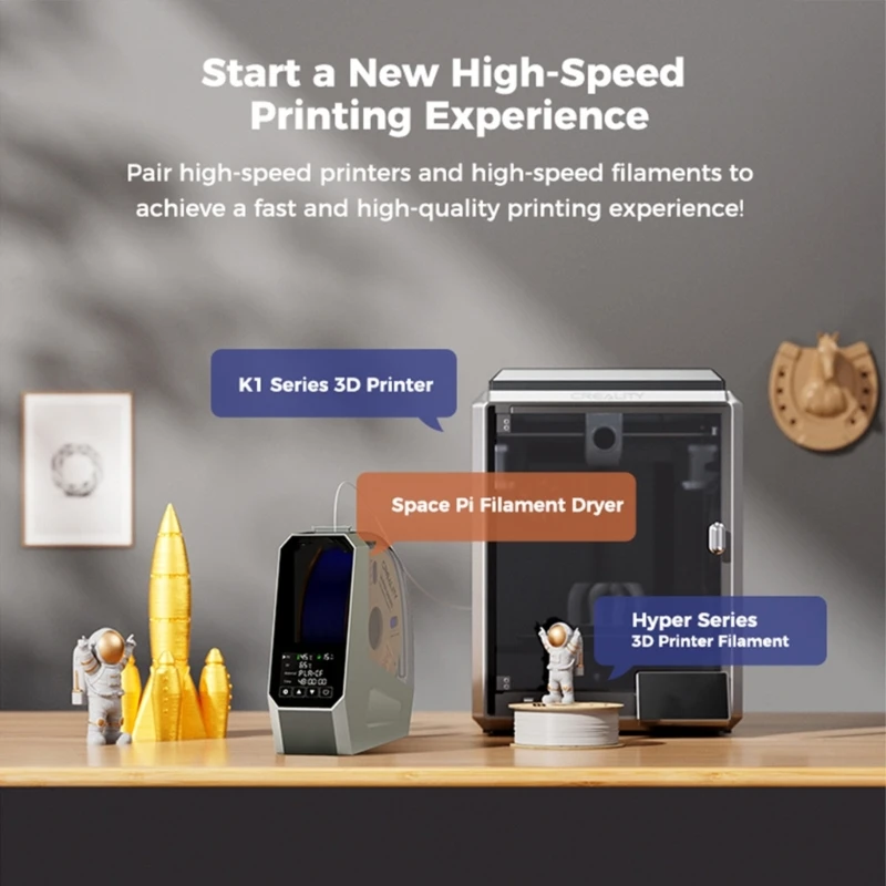 

Камера для сушки 3D-нити, 3,7-дюймовый сенсорный экран, 0–48 часов, настраиваемая, улучшение качества печати за счет правильной