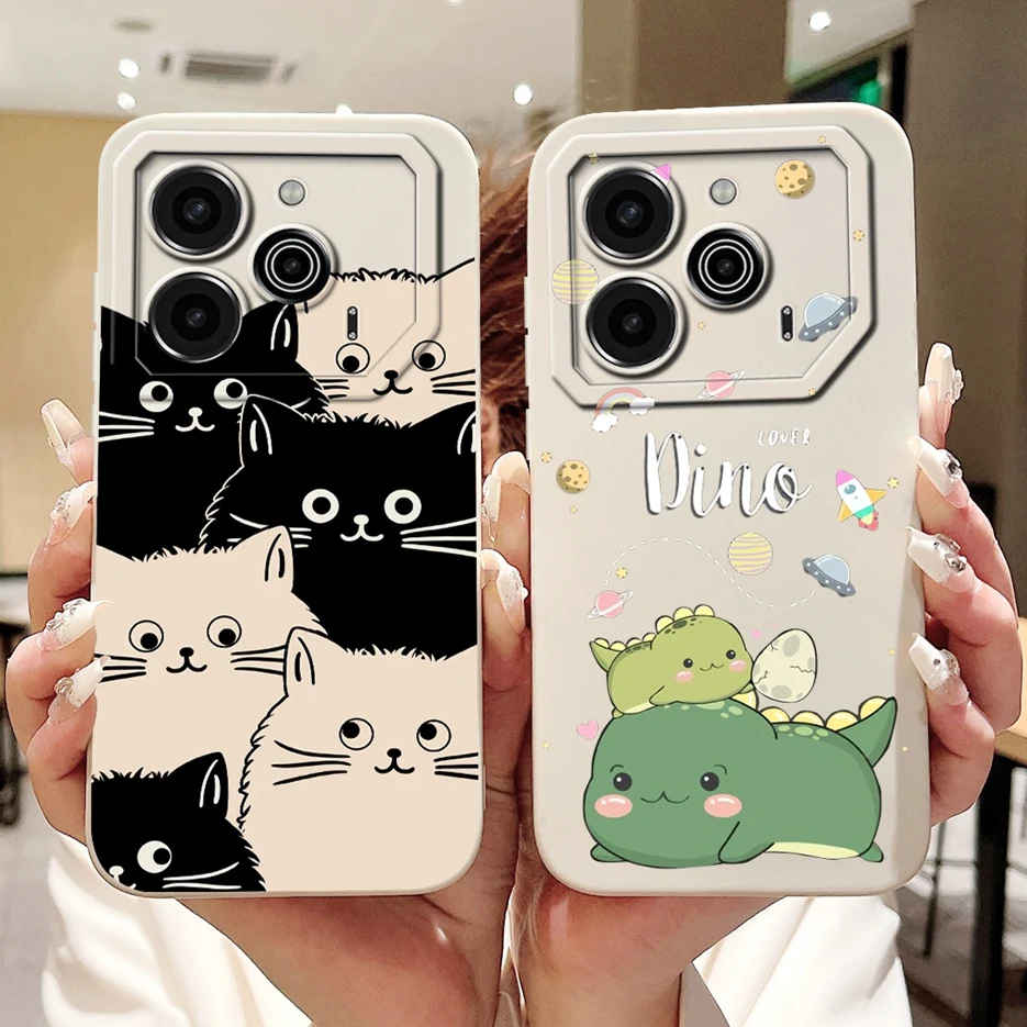 Cute Fashion Painted Soft TPU Phone Case - 6.78'' Cover with Bumper Protection