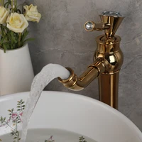 Zappo อ่างล้างหน้าเซรามิคสำหรับห้องน้ำ, อ่างล้างหน้าทรงกลมแบบผสมสำหรับอ่างล้างหน้าในห้องน้ำก๊อกน้ำอ่างล้างจานลายดอกไม้และนก 4