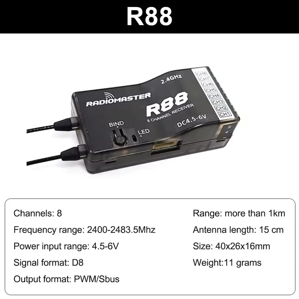 ตัวเลือกสินค้า ตัวรับสัญญาณ Radiomaster รองรับ FRSKY สำหรับโดรน