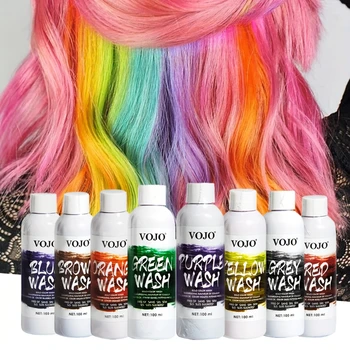 Shampoo colorante per capelli semipermanente, Shampoo per correzione del colore e fissaggio del colore, Shampoo colorante per capelli naturale e di lunga durata per Unisex