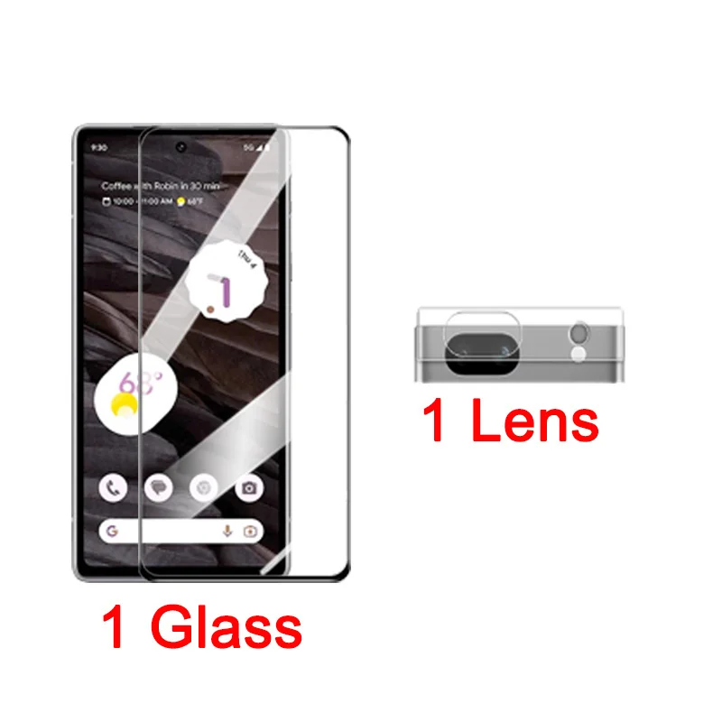 1-4pcs cristal templado Google Pixel 7A 6A pixel 8 glass Pixel 7A cristal  Película Smartphone 9HD Protector de pantalla Google-Pixel-6A GX7AS GB62Z  G1AZG Pixel7a Gafas protectoras de seguridad pixel 8 pro Pixel-8