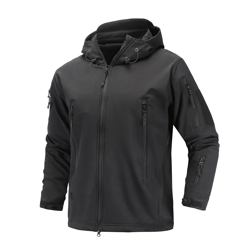 

Military Fleece Jacket Men Soft shell Tactical Waterproof Army Camouflage Clothes Multicam Windbreakers