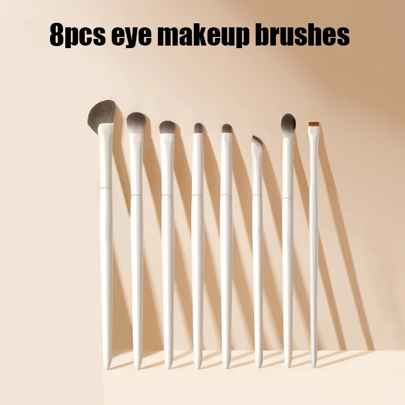 Natural Eye Makeup Brush Set Professional Soft Eyeshadow Brushes_voghion.com