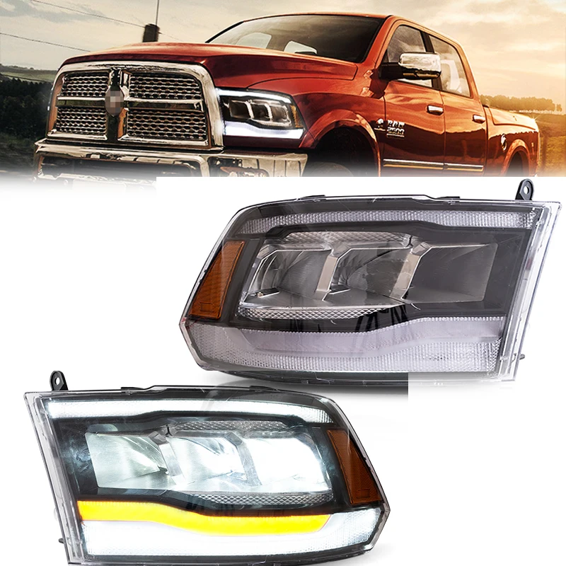 

Полностью светодиодные головные фонари головного света для Dodge Ram 1500 2500 3500 2019-Up Plug and Play