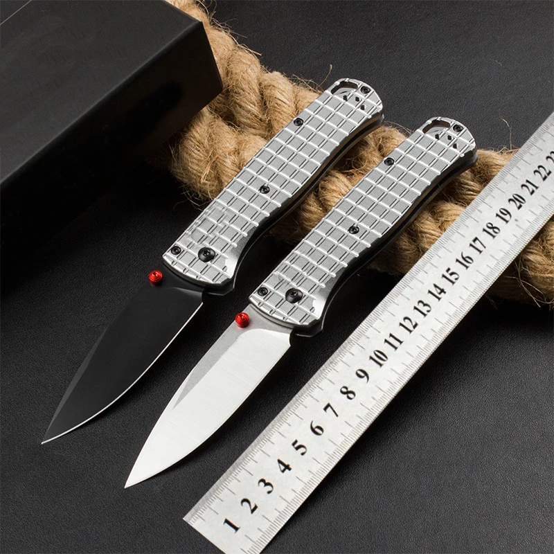 

HOT BM 535BK-4 D2 Aluminum Handles Tactical Pocket Folding Blade Knife Survival Camping Cutting EDC Men's Gifts