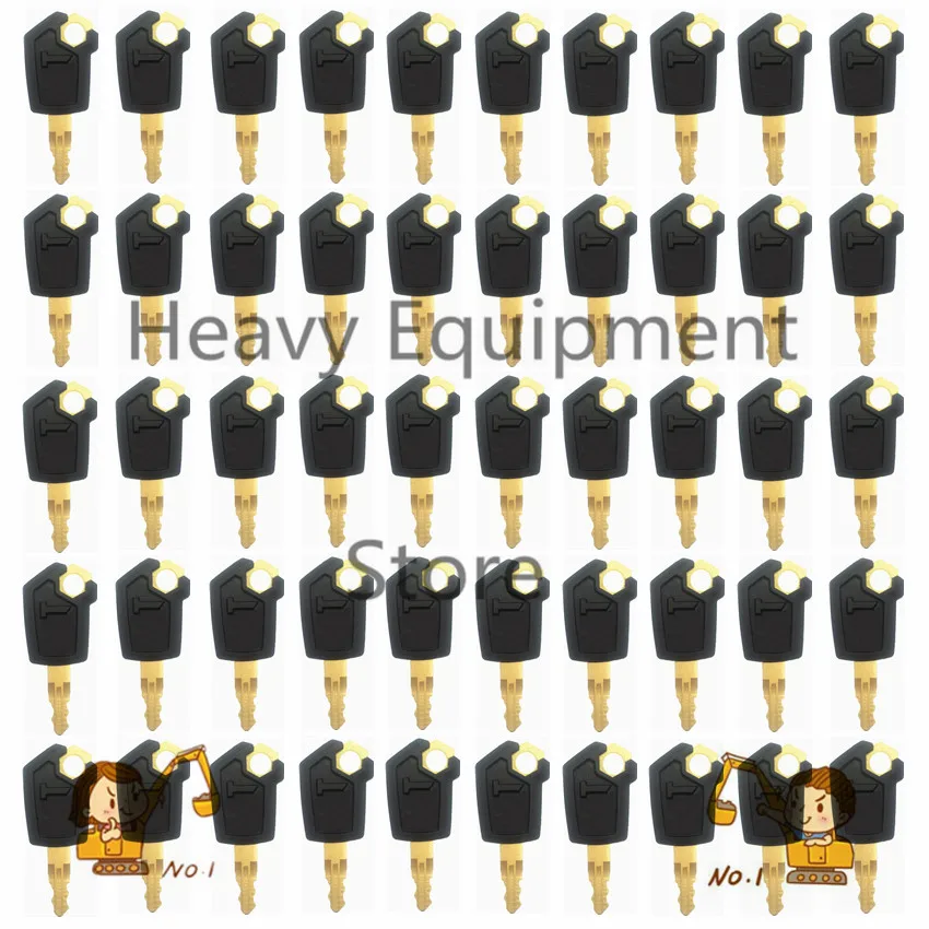 50 pcs iron key For Caterpillar Tractor Loader Truck 5P8500 Heavy Equipment Ignition Key new heavy equipment ignition key