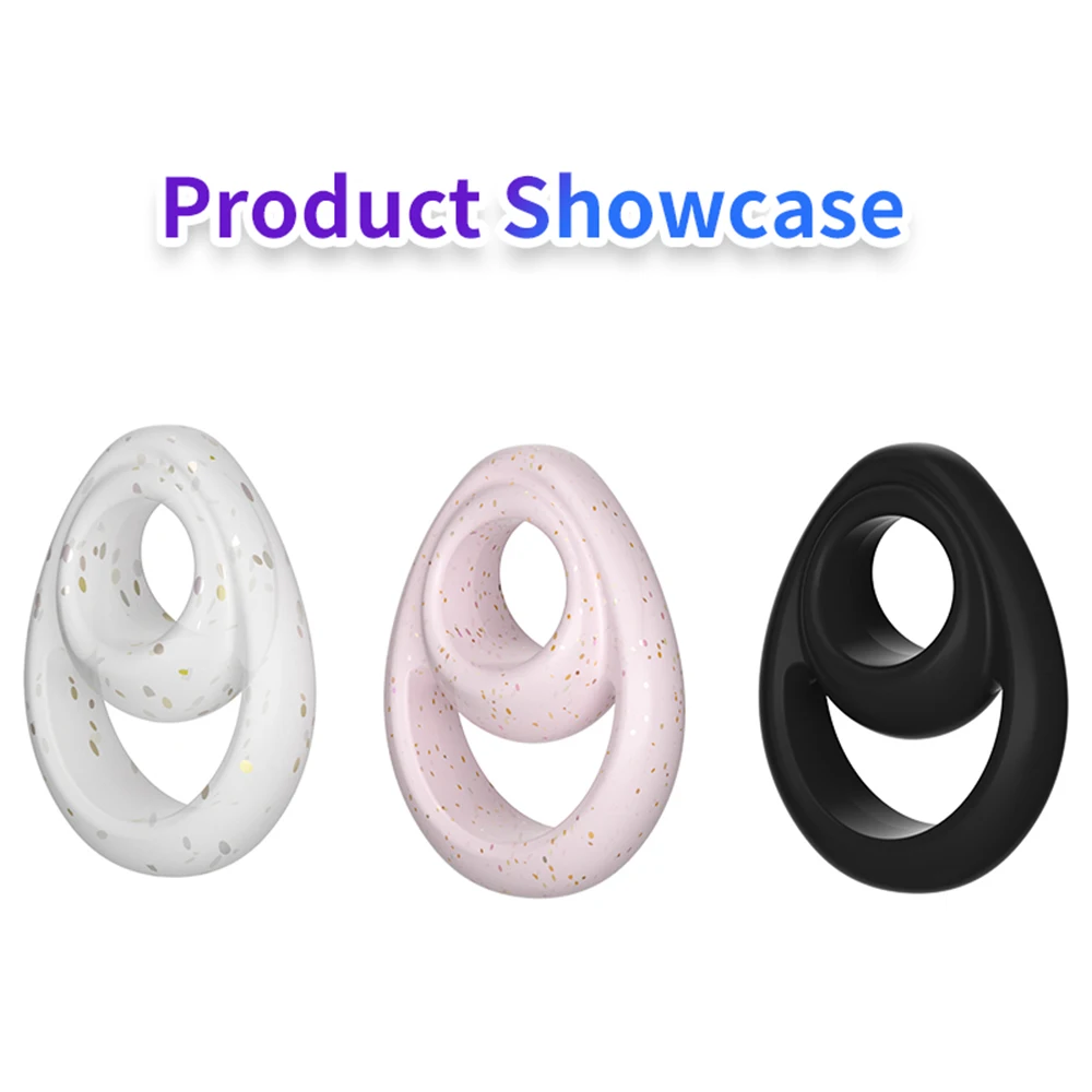 Anneau De Pénis Réutilisable – 3 Pièces En Silicone – Retardateur D'éjaculation – Pour Hommes – Neuf