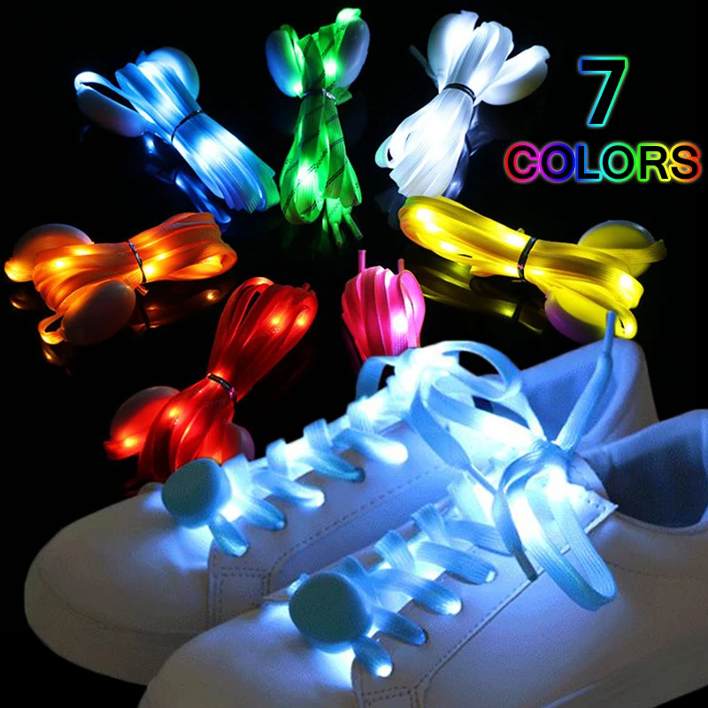 LED Sport Schnürsenkel Nacht Leuchtende Schnürsenkel Glow Schuh