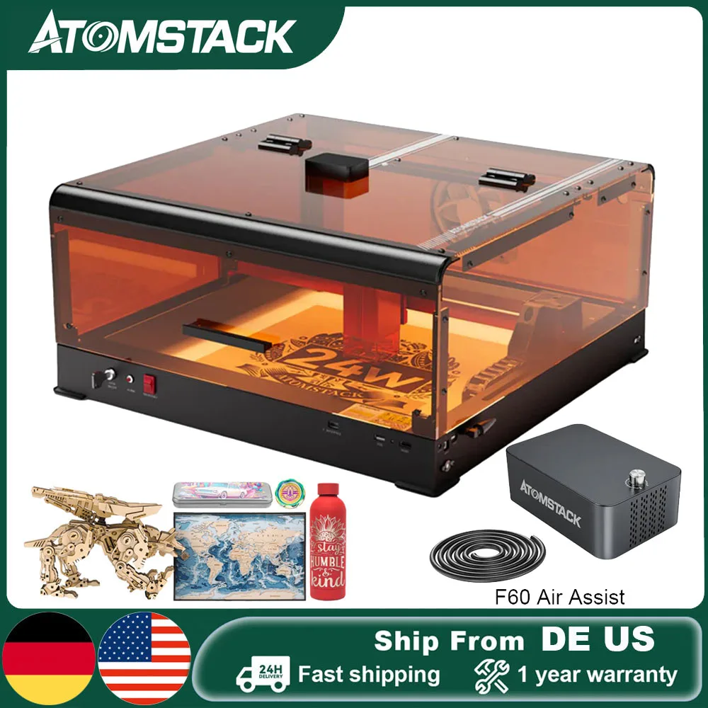ATOMSTACK-A24-Ultra-Laser-Engraver-With-F60-Air-Assist-For-Wood-24W ...