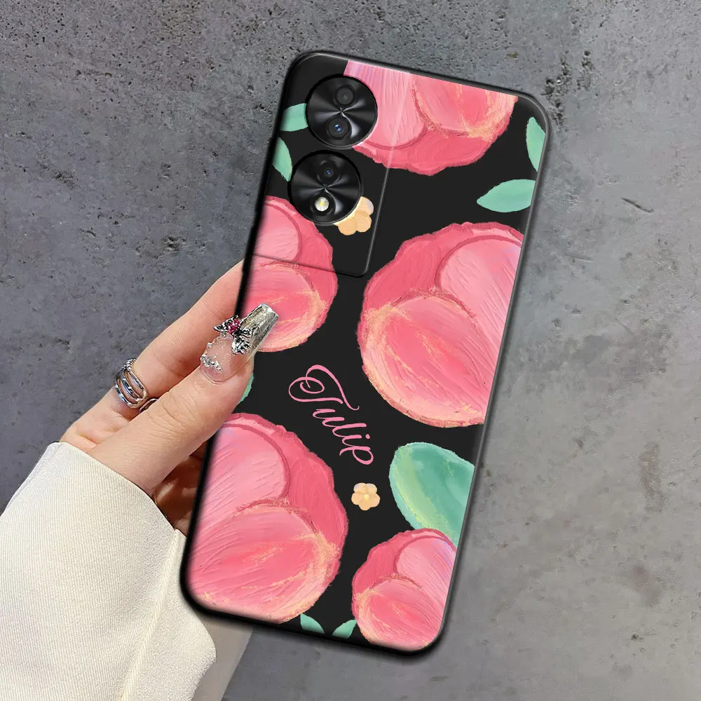 Cute Ice Cream Pattern Soft Silicone TPU Phone Case - Cartoon Design Back Cover