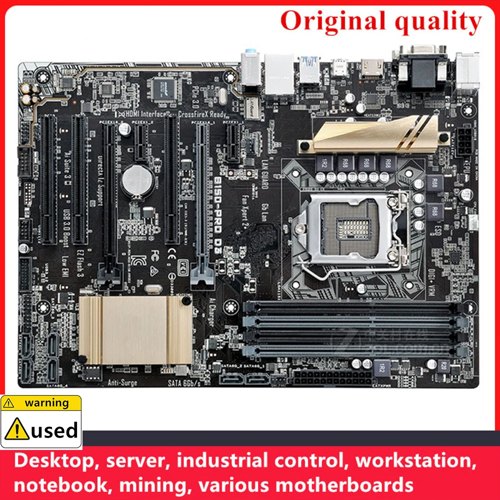 

Used For B150-PRO D3 Motherboards LGA 1151 DDR3 32GB ATX For Intel B150 Desktop Mainboard SATA III USB3.0