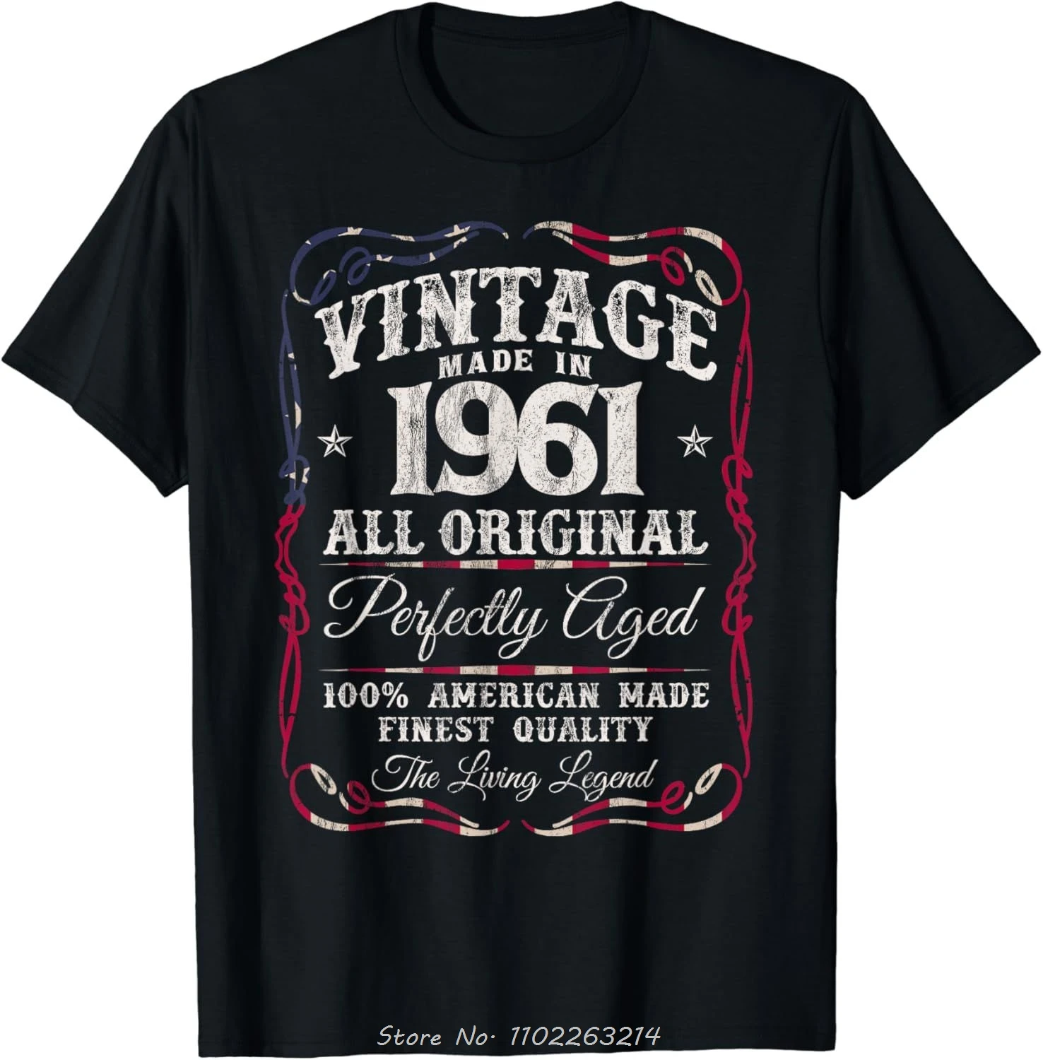 Vintage 1961 Oversized Men's Cotton T-Shirt – Birthday Edition
