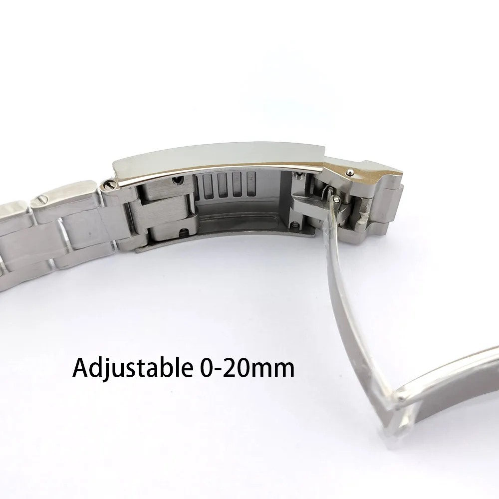 Premium GMT Watch Case with Bidirectional Sapphire Bezel and Slide Buck, 40MM, 5Bar Water Resistance