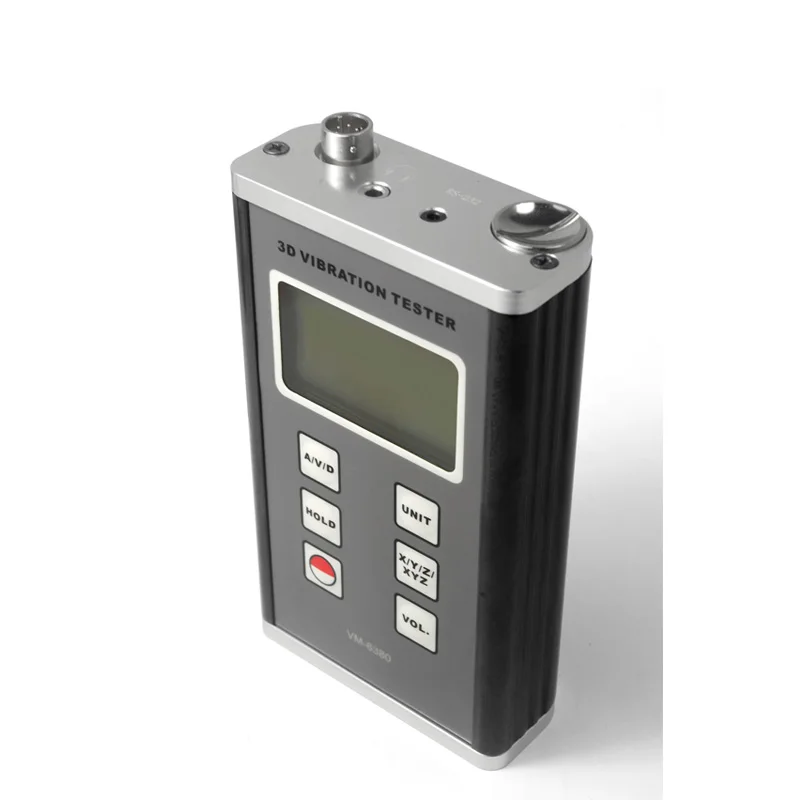 

VM-6380 Digital Vibration Meter Tester 3-Axis Piezoelectric Accelerometer Sensor Vibrometer USB/RS-232 Bluetooth Optional