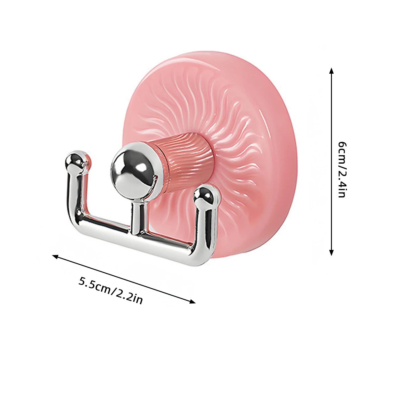 2pcs Double-ended Suction Cup Hook Multi Purpose Key Towel Organizer Holder Punch Bathroom Kitchen Space Saving Storage Rack