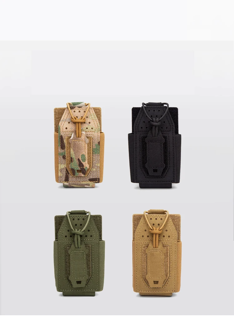 Taktische Radio Tasche Jagd Walkie Talkie Halter Open-Top Interphone Hängen Tasche Molle Nylon Magazin Tasche – Detail 3