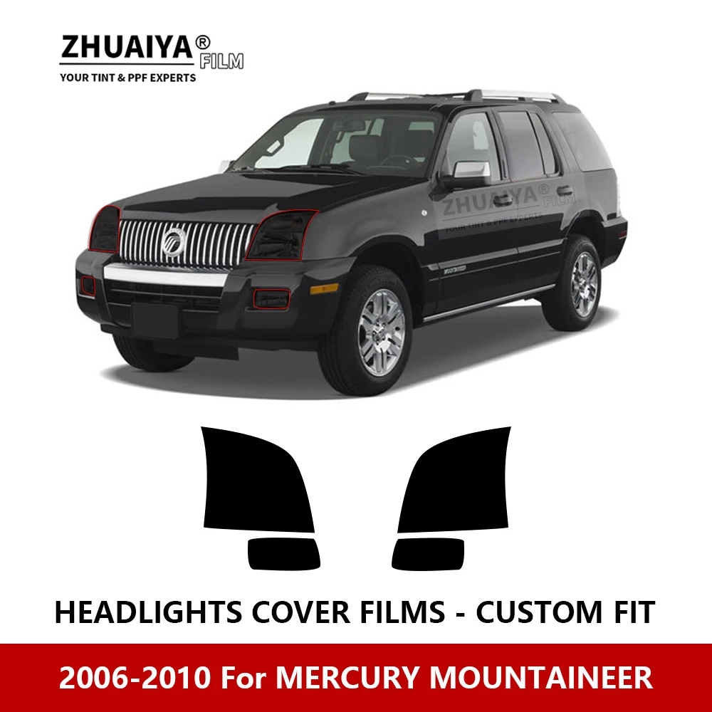 

Для MERCURY MOUNTAINEER 2006-2010 Автомобильная внешняя фара с защитой от царапин PPF предварительно отрезанная Защитная пленка для ремонта автомобильных наклеек