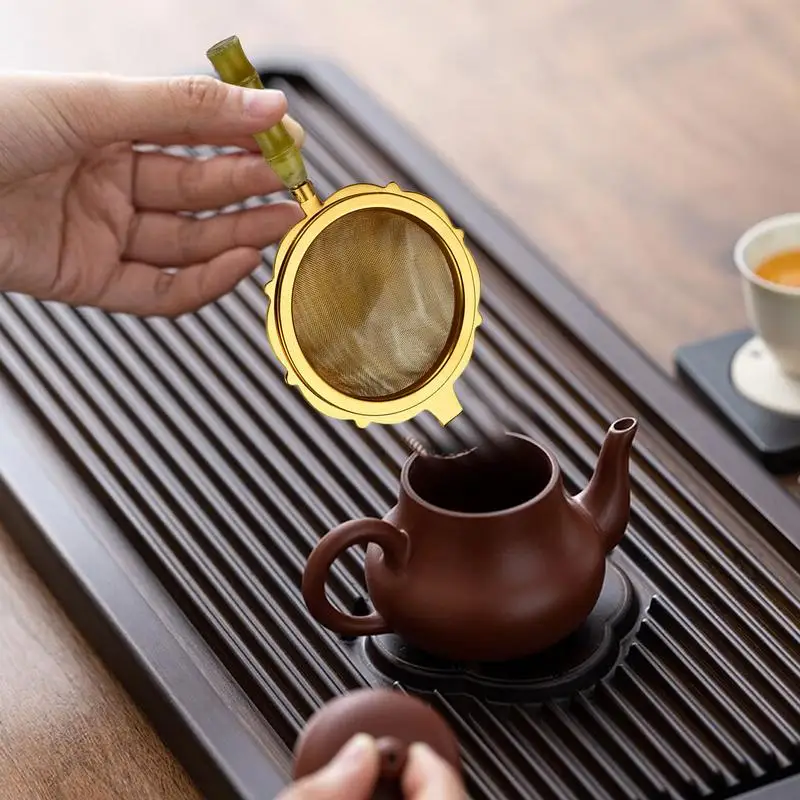 Loose Tea Infuser Mesh Tea Sifter With Handle Food Sifters Food Strainer For Straining Cocktail Juice And Sifting Flour Powdered