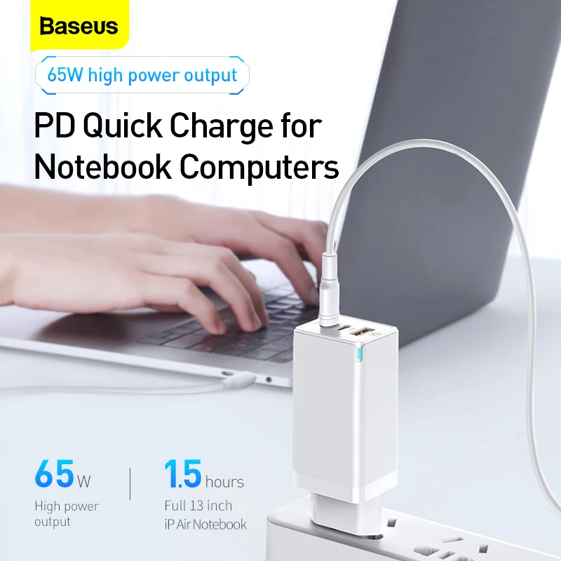 baseus gan 65w usb c carregador de 01